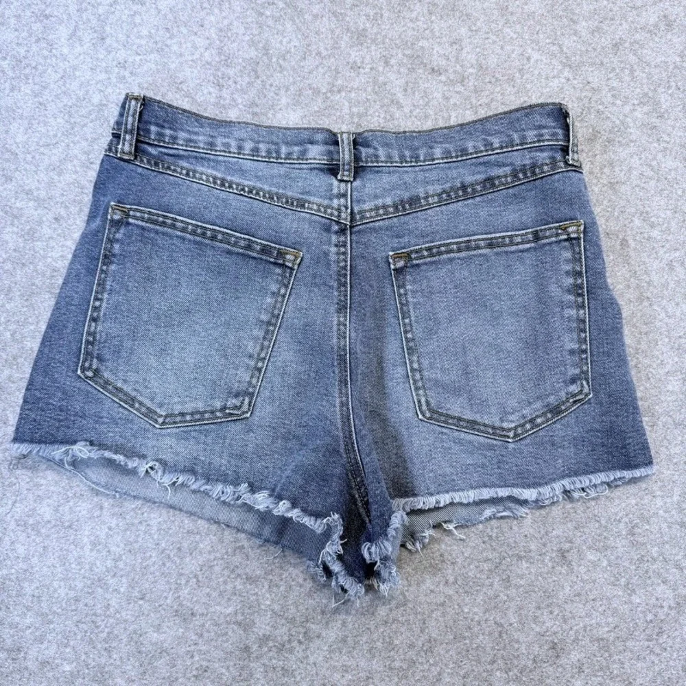 Sincerely Jules Blue Distressed Denim Cutoff Shorts Size 11/30 Western‎ Festival